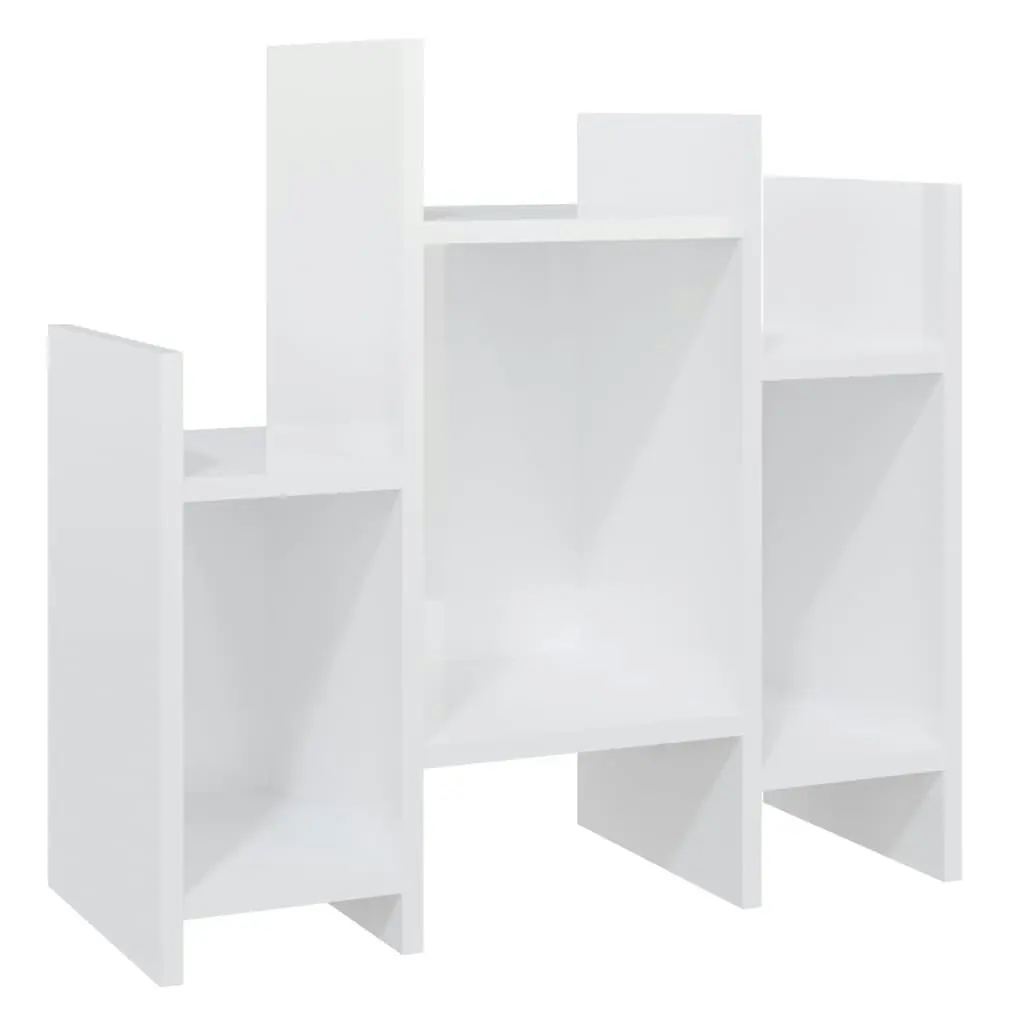 Side Cabinet High Gloss White 60x26x60 cm Engineered Wood 806289