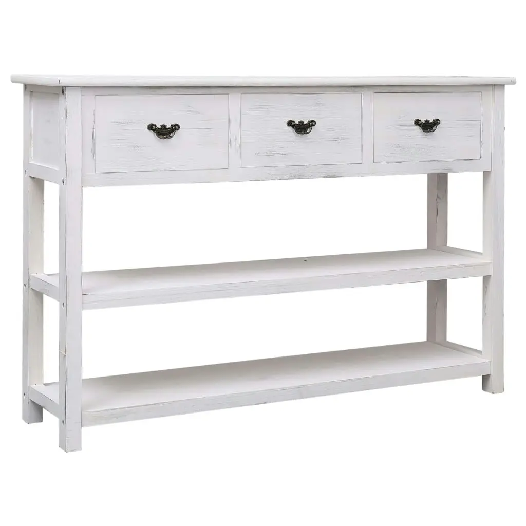 Sideboard Antique White 115x30x76 cm Wood 284172