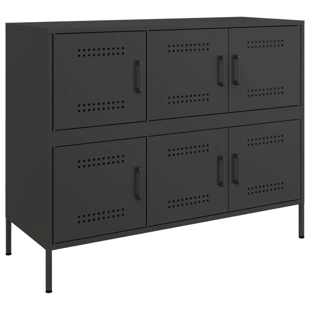 Sideboard Black 100.5x39x79 cm Cold-rolled Steel 843096