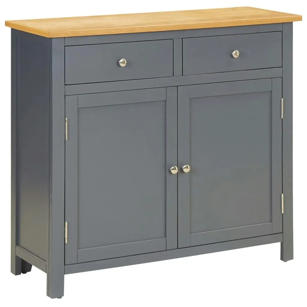 Sideboard 90x33.5x83 cm Solid Oak Wood 288637