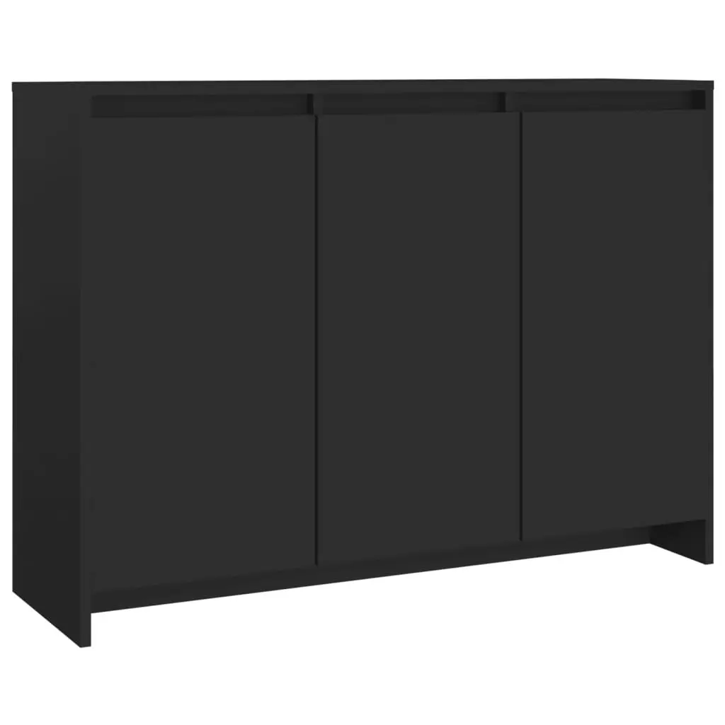 Sideboard Black 102x33x75 cm Engineered Wood 809774