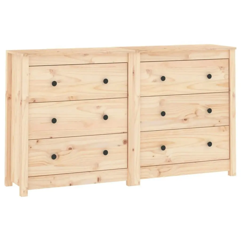 Sideboard 140x35x80 cm Solid Wood Pine 3114079