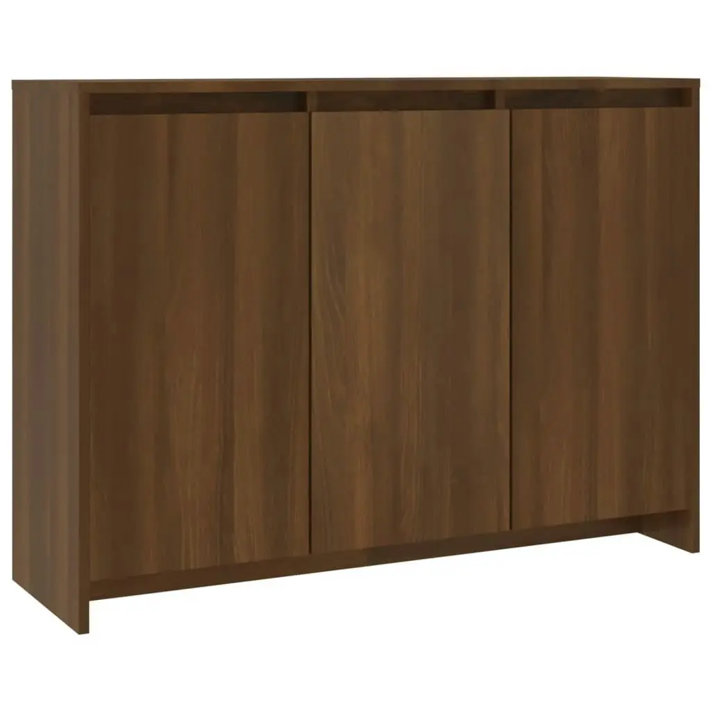 Sideboard Brown Oak 102x33x75 cm Engineered Wood 813016