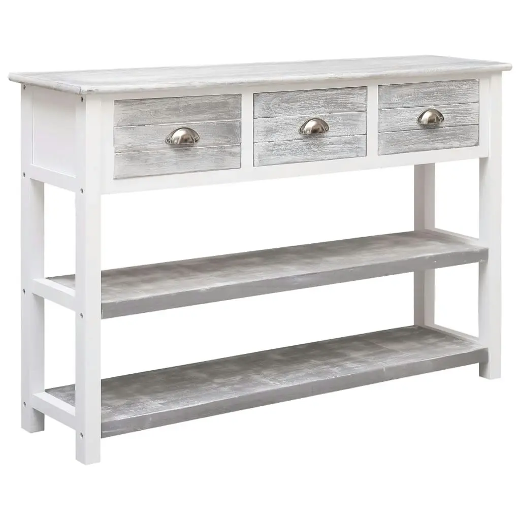 Sideboard Antique Grey 115x30x76 cm Wood 284163