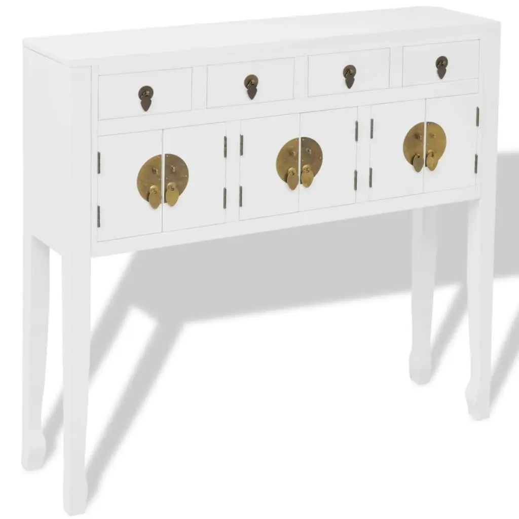 Sideboard Chinese Style Solid Wood White 242647