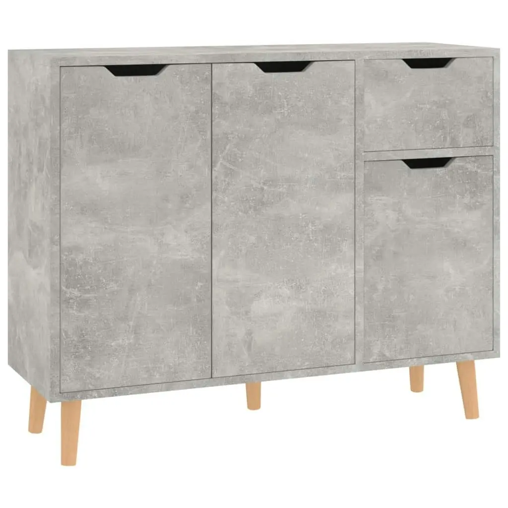 Sideboard Concrete Grey 90x30x72 cm Engineered Wood 326817