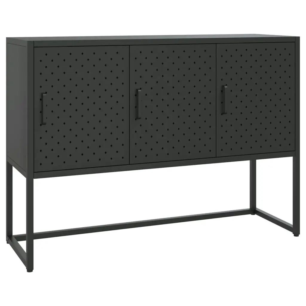 Sideboard Black 105x35x75 cm Steel 335868