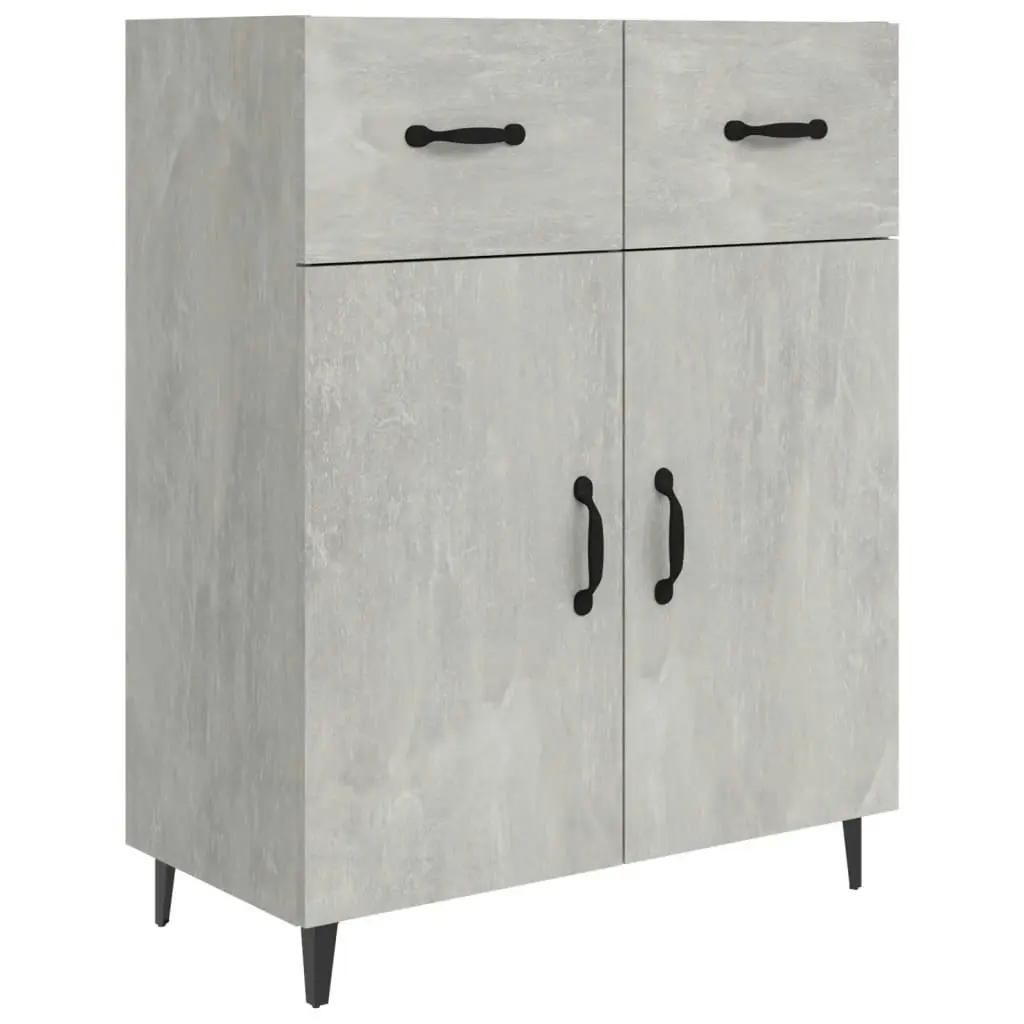 Sideboard Concrete Grey 69.5x34x90 cm Engineered Wood 812199