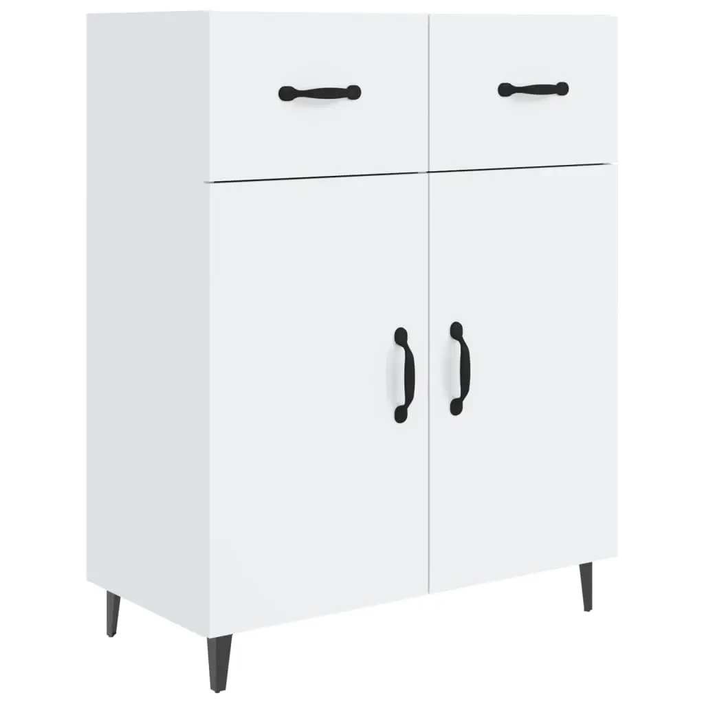 Sideboard High Gloss White 69.5x34x90 cm Engineered Wood 812201