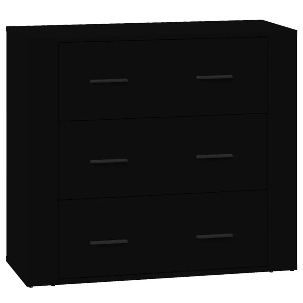 Sideboard Black 80x33x70 cm Engineered Wood 816577