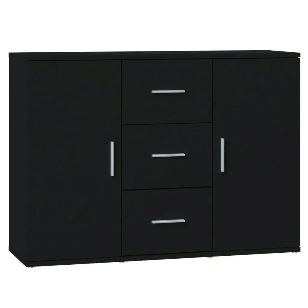 Sideboard Black 91x29.5x65 cm Engineered Wood 823343