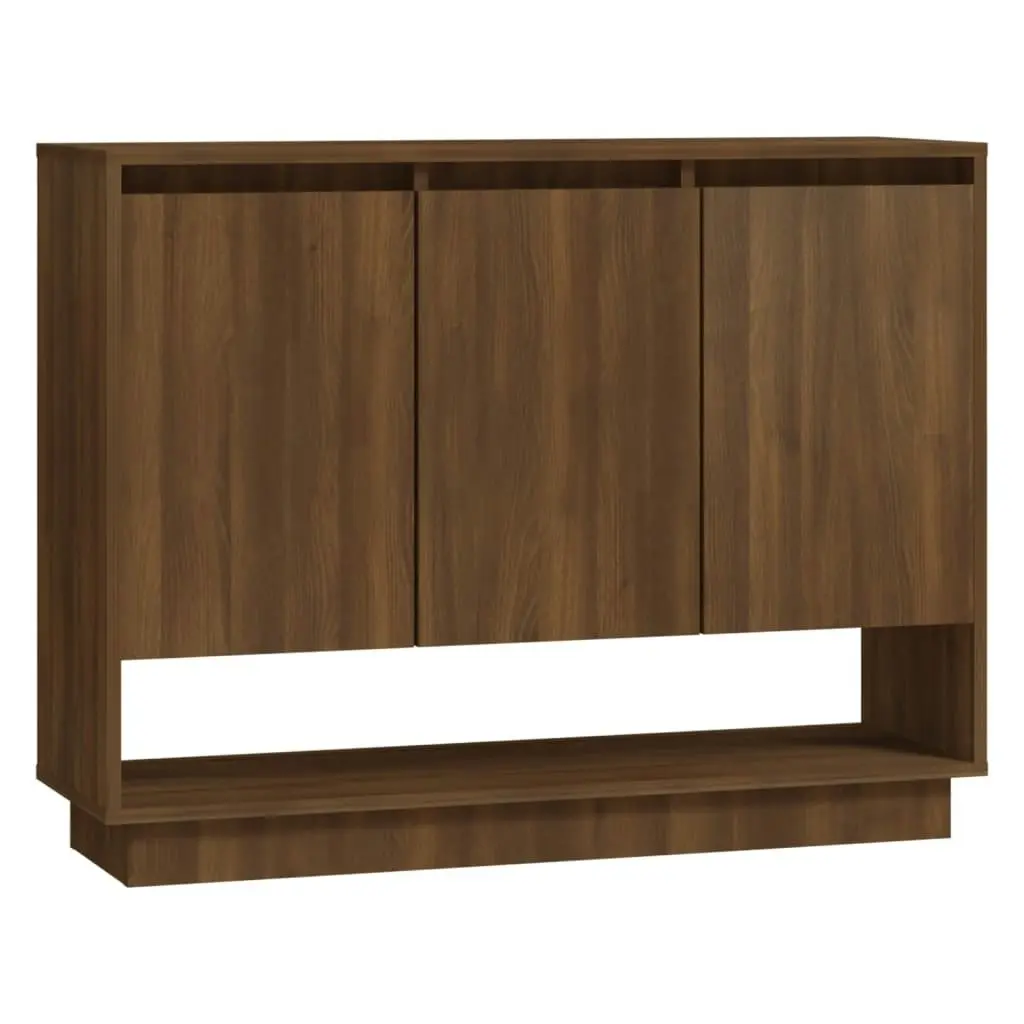 Sideboard Brown Oak 97x31x75 cm Engineered Wood 812989