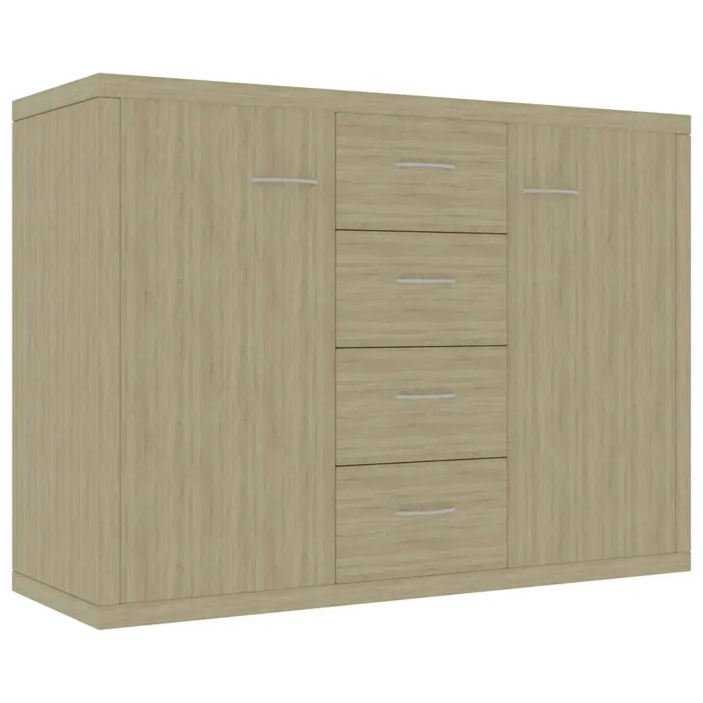 Sideboard Sonoma Oak 88x30x65 cm Engineered Wood 800687