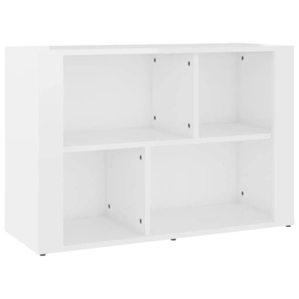 Sideboard High Gloss White 80x30x54 cm Engineered Wood 819478