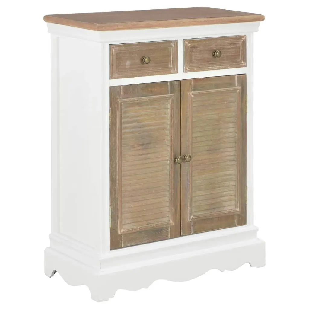 Sideboard White 60x30x80 cm Solid Wood 280074