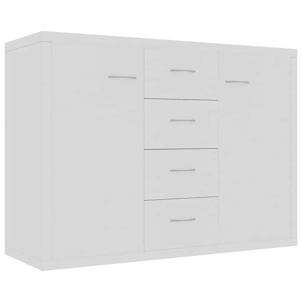 Sideboard White 88x30x65 cm Engineered Wood 800684