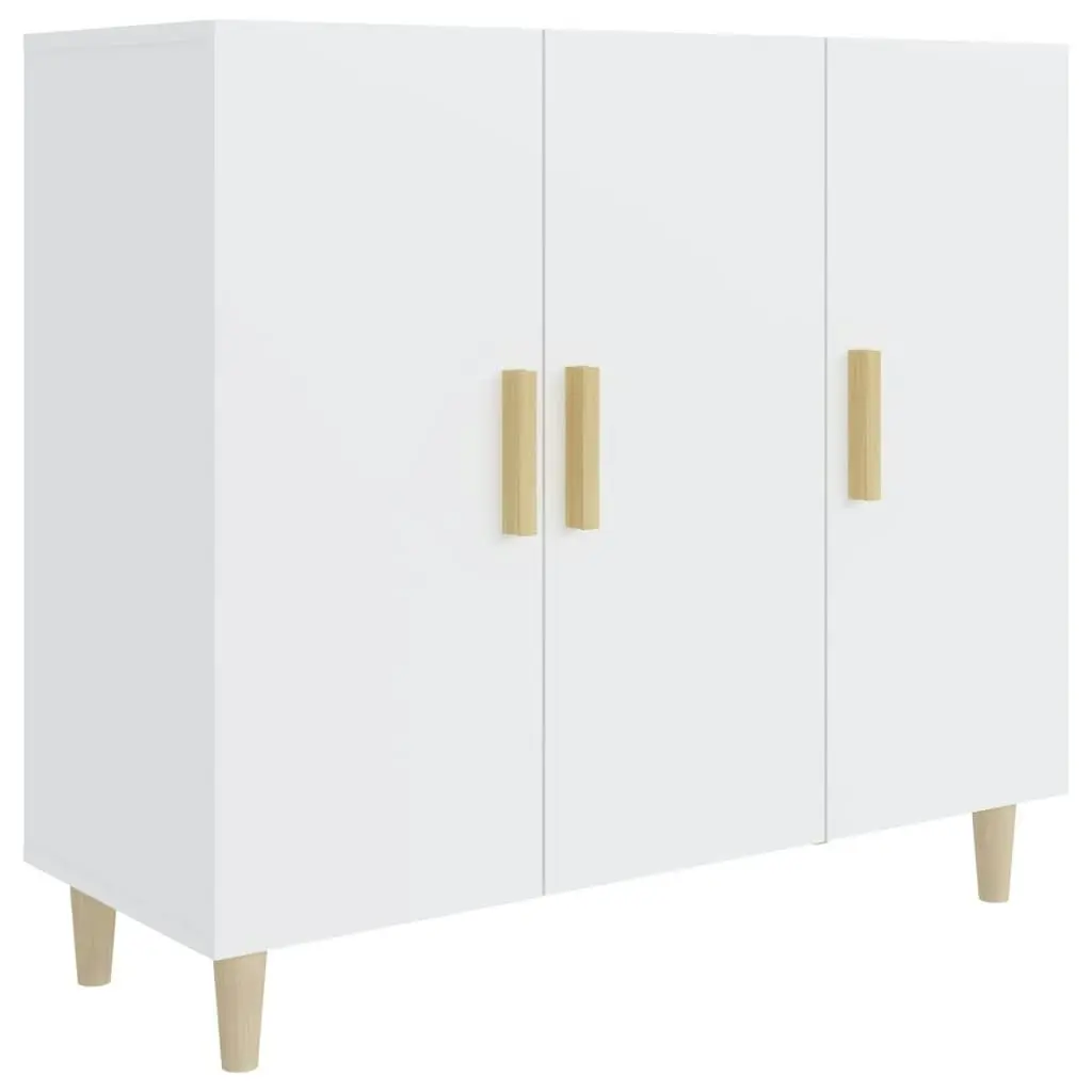 Sideboard White 90x34x80 cm Engineered Wood 812492