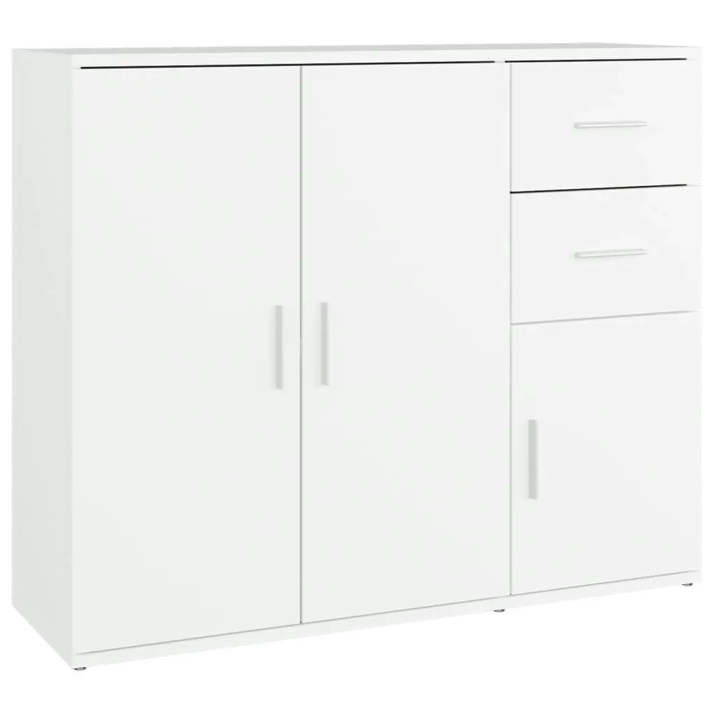 Sideboard White 91x29.5x75 cm Engineered Wood 823269