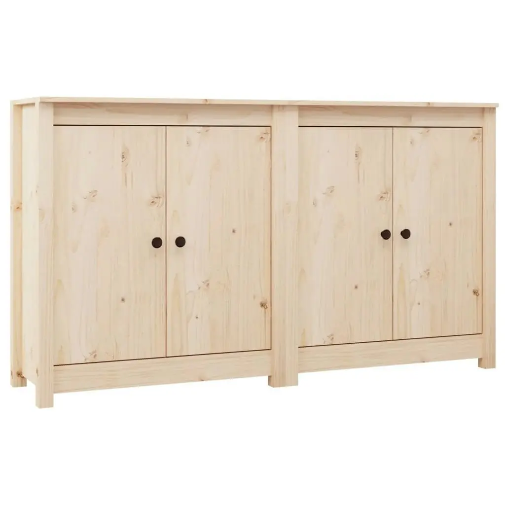 Sideboards 2 pcs 70x35x80 cm Solid Wood Pine 3114064