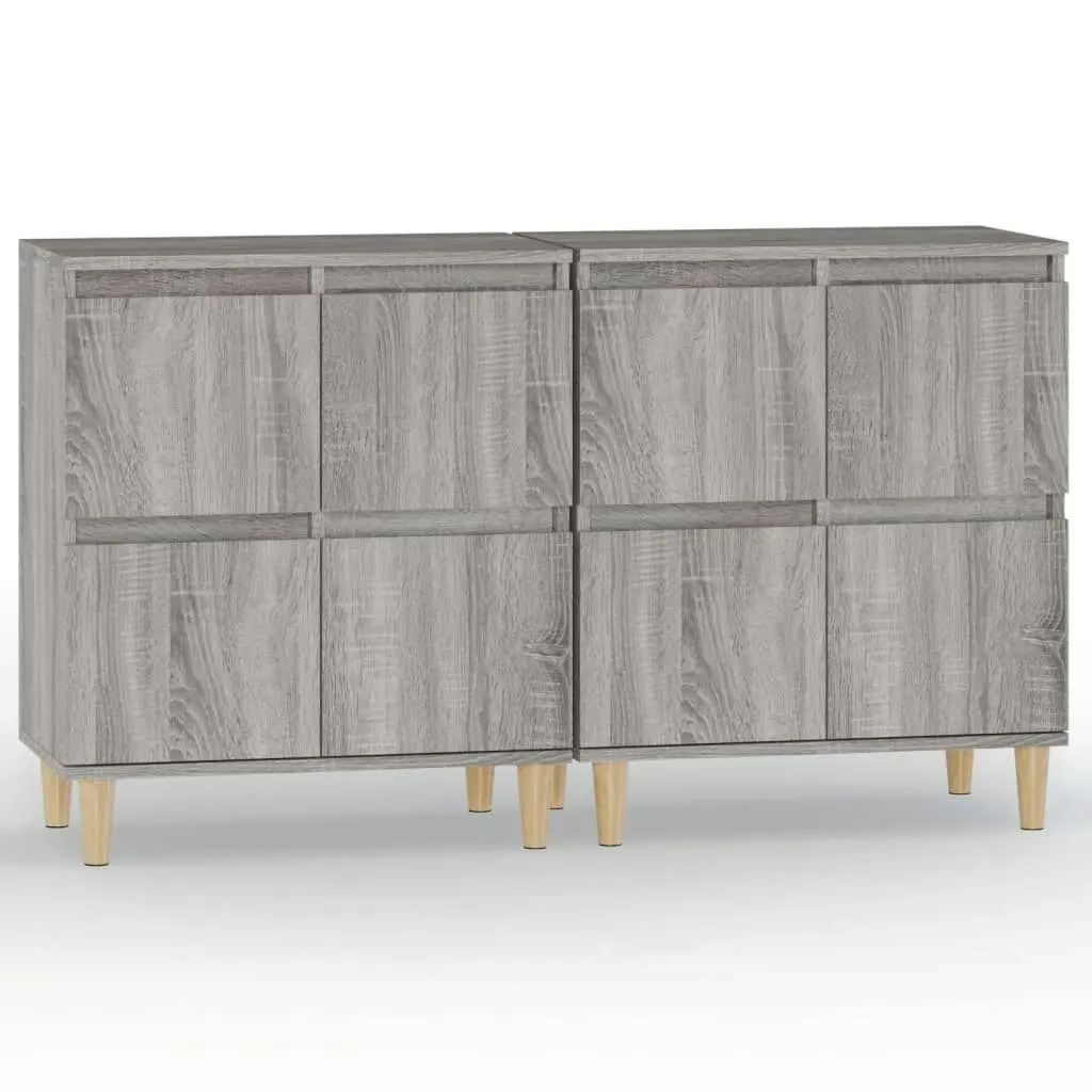 Sideboards 2 pcs Grey Sonoma 60x35x70 cm Engineered Wood 3185757