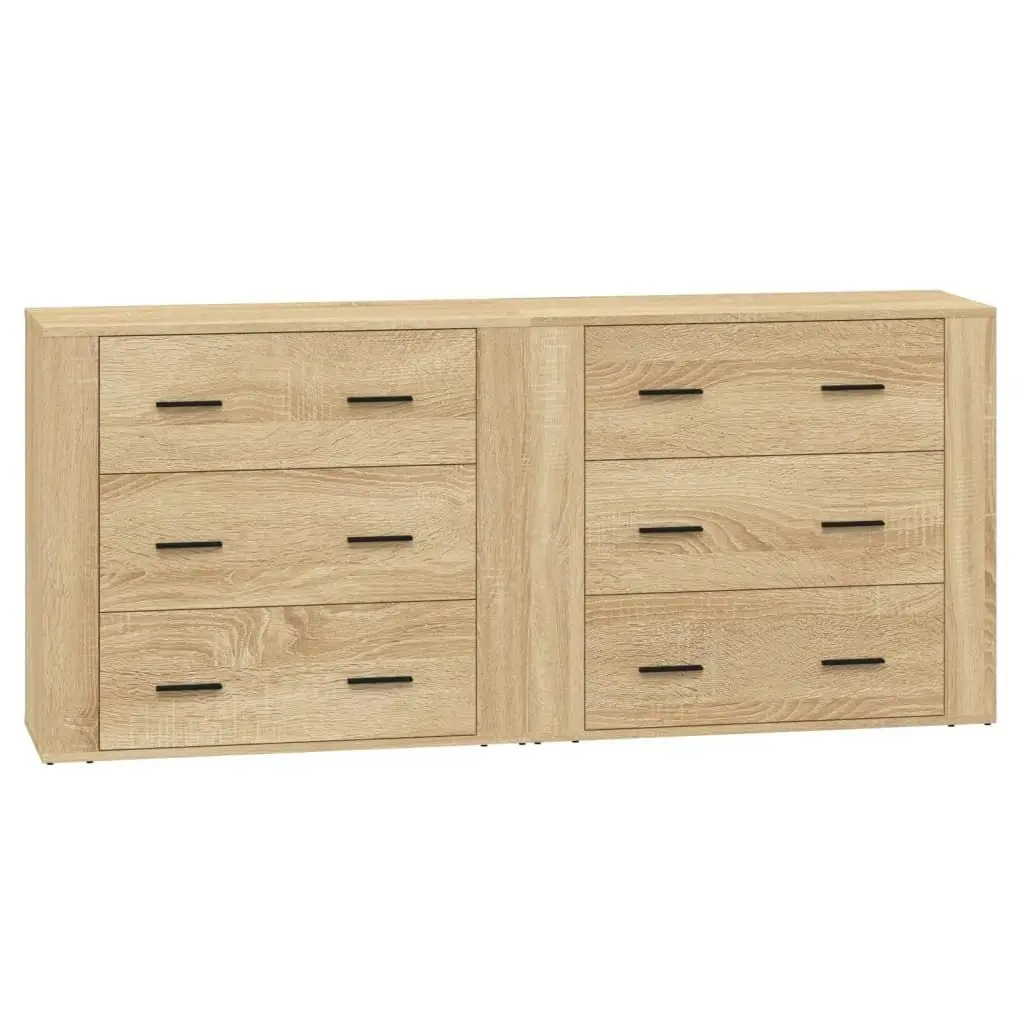 Sideboards 2 pcs Sonoma Oak Engineered Wood 3185410