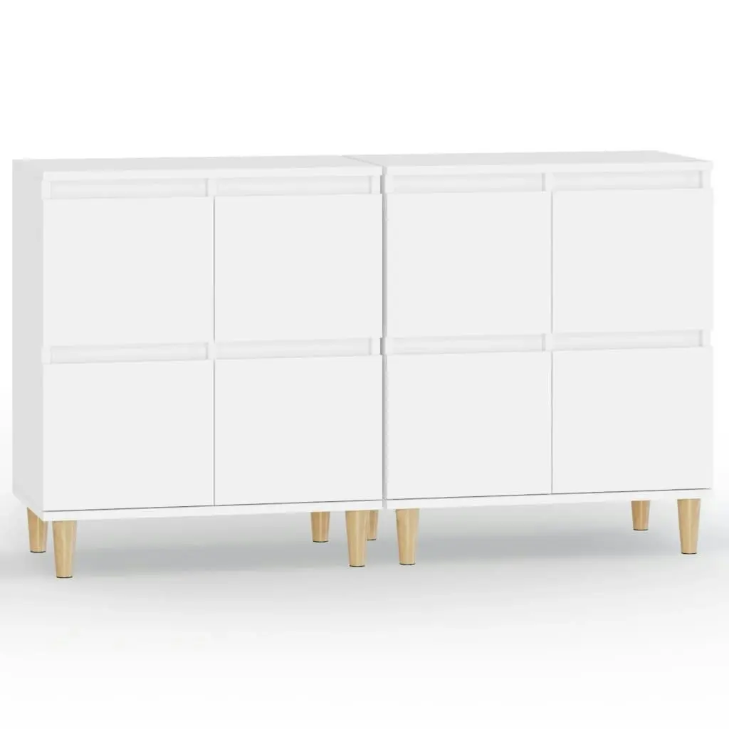 Sideboards 2 pcs White 60x35x70 cm Engineered Wood 3185751