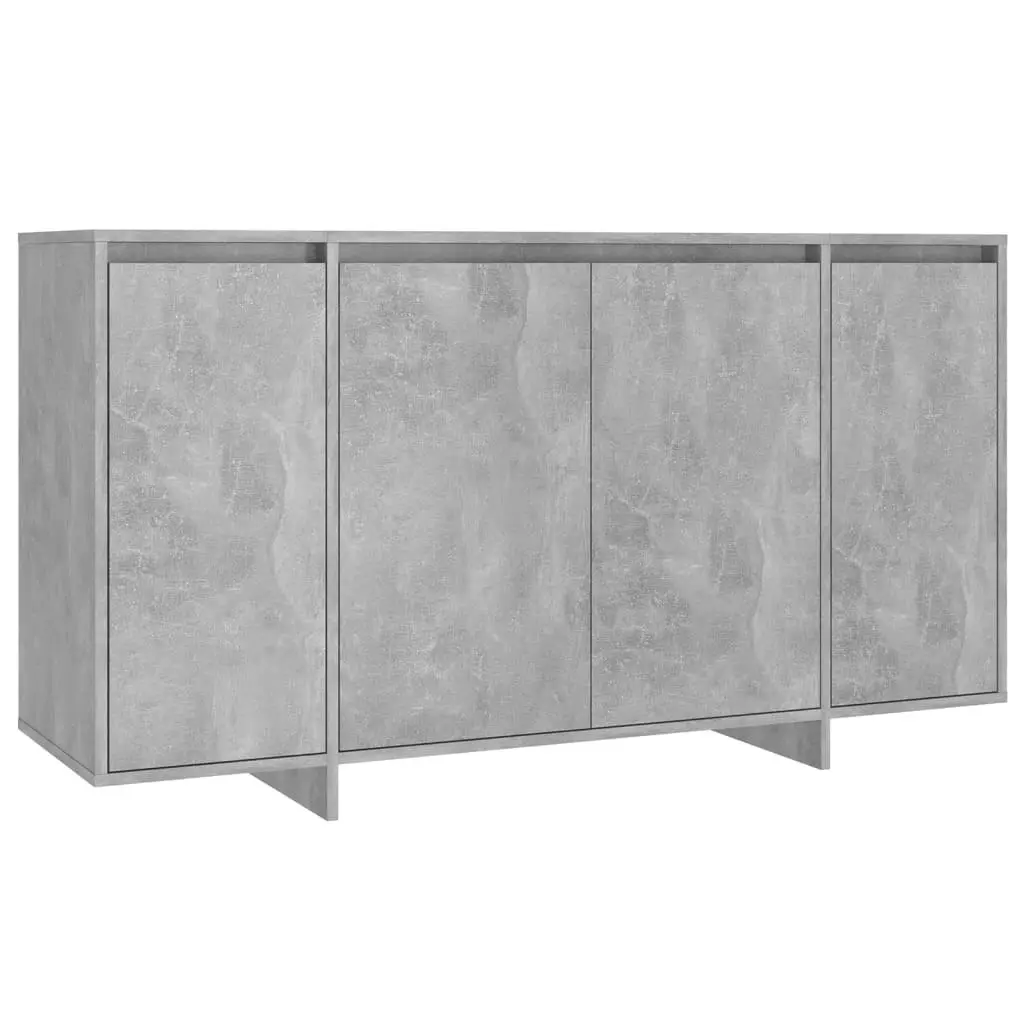 Sideboard Concrete Grey 135x41x75 cm Engineered Wood 809597