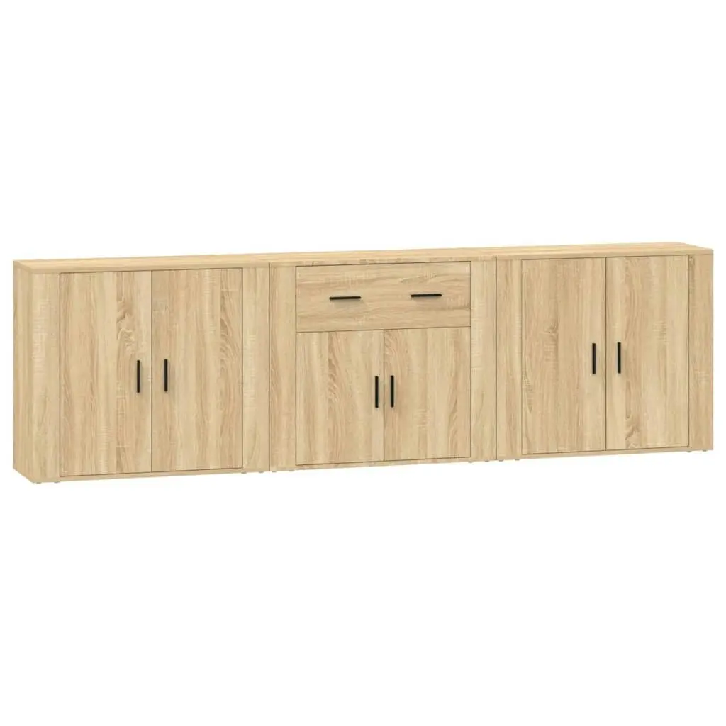 Sideboards 3 pcs Sonoma Oak Engineered Wood 3185418