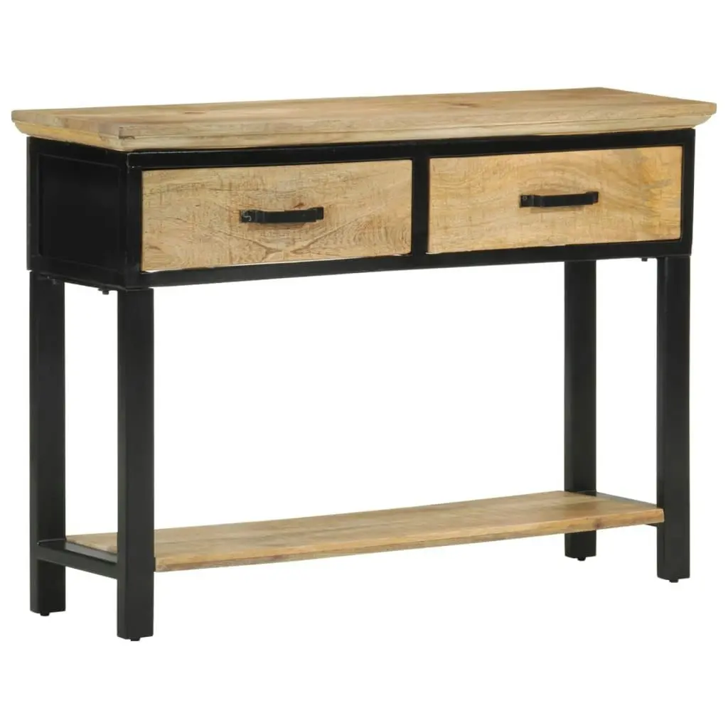 Console Table 110x30x75 cm Solid Rough Wood Mango 351618