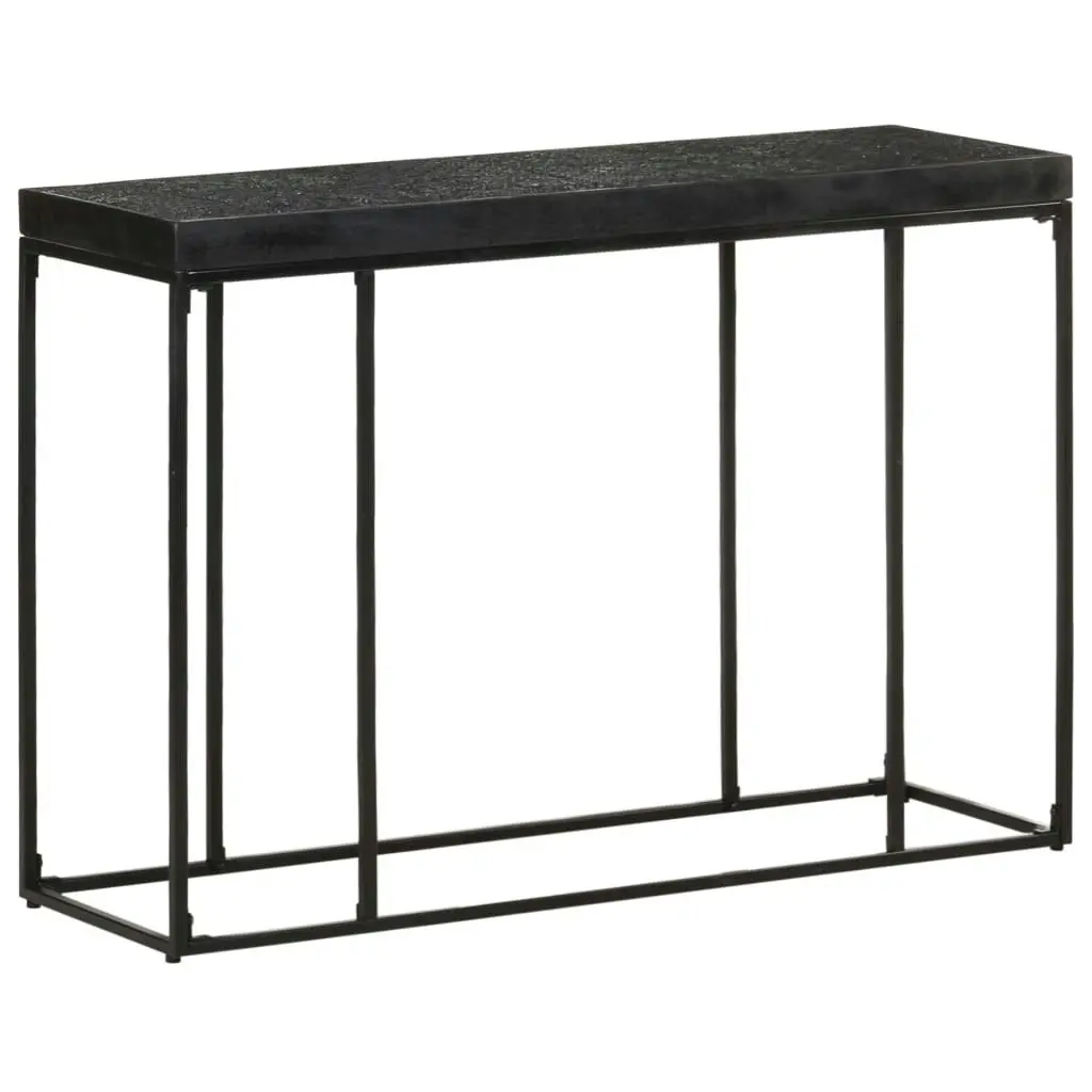 Console Table Black 110x35x76 cm Solid Acacia and Mango Wood 321612