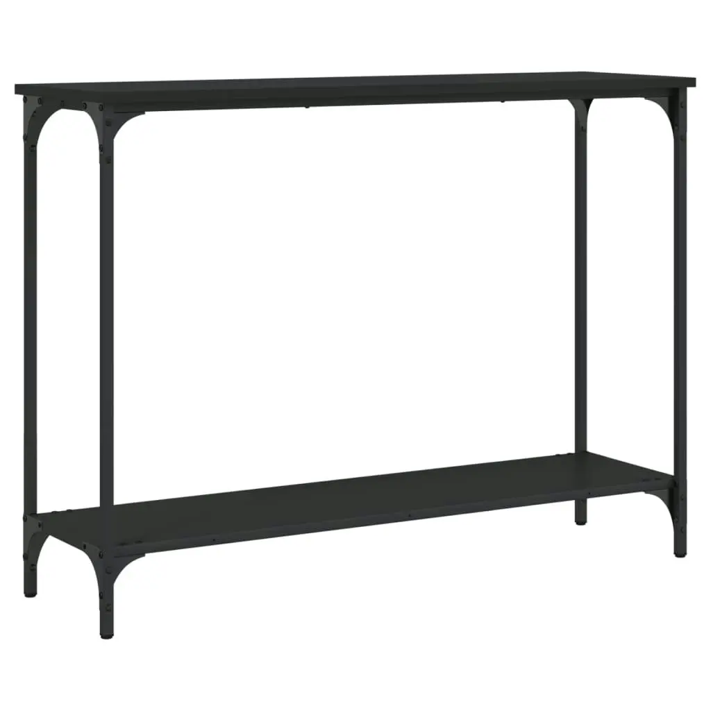 Console Table Black 101x30.5x75 cm Engineered Wood 837702