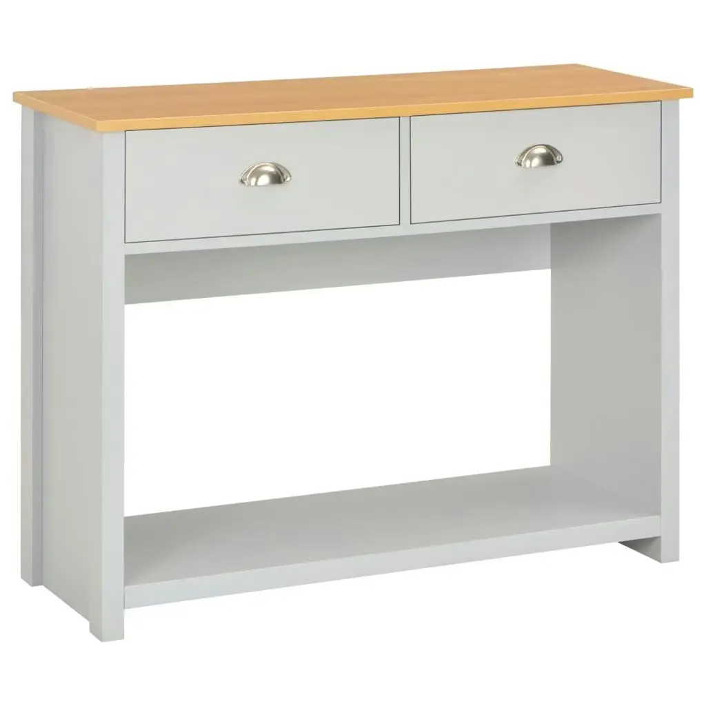 Console Table Grey 97x35x76 cm 283741