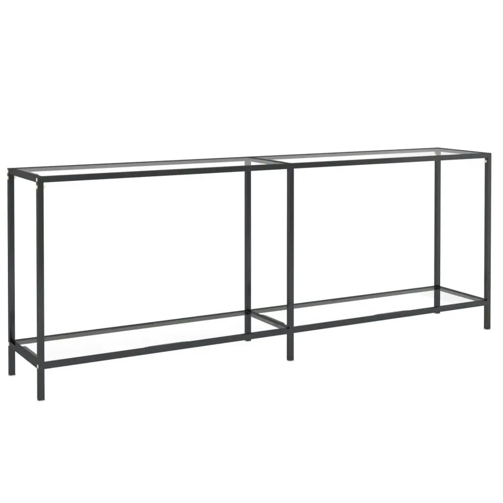 Console Table Transparent 200x35x75.5 cm Tempered Glass 331706