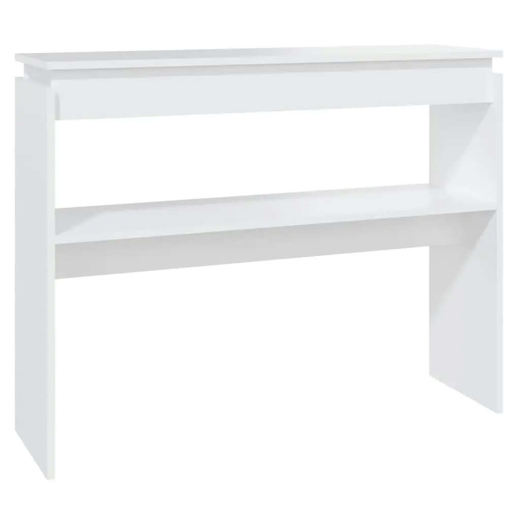 Console Table White 102x30x80 cm Engineered Wood 808323