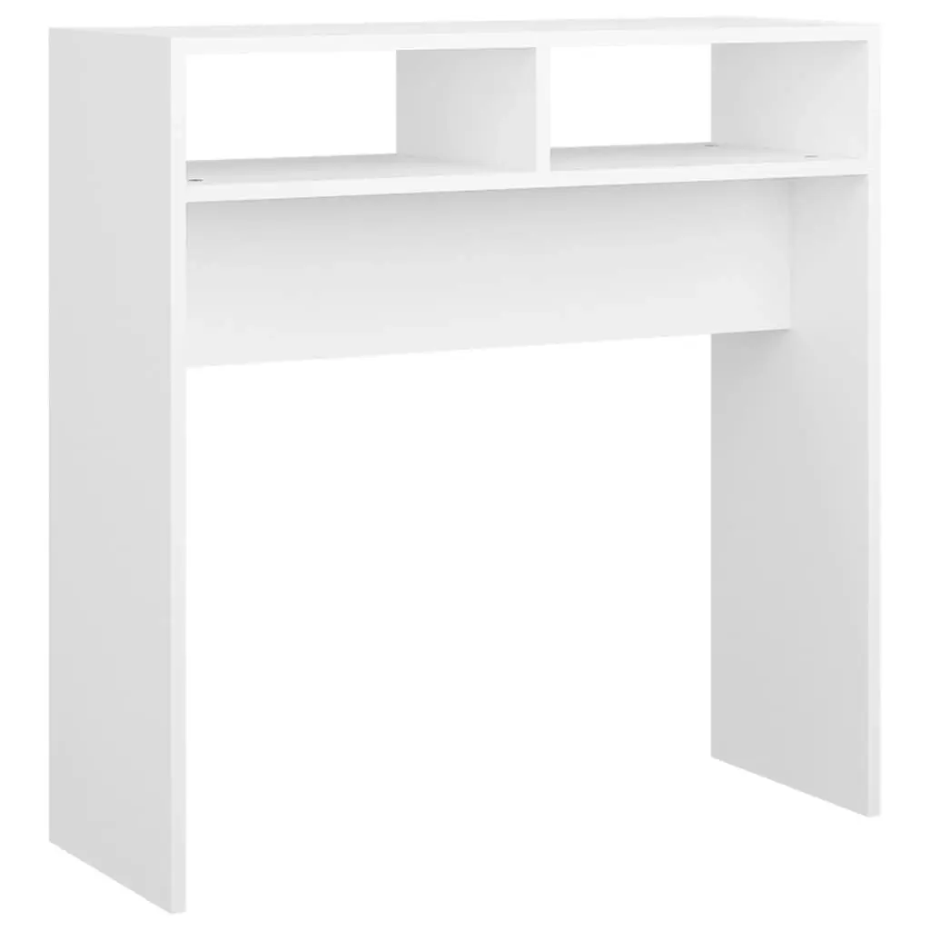 Console Table White 78x30x80 cm Engineered Wood 808296