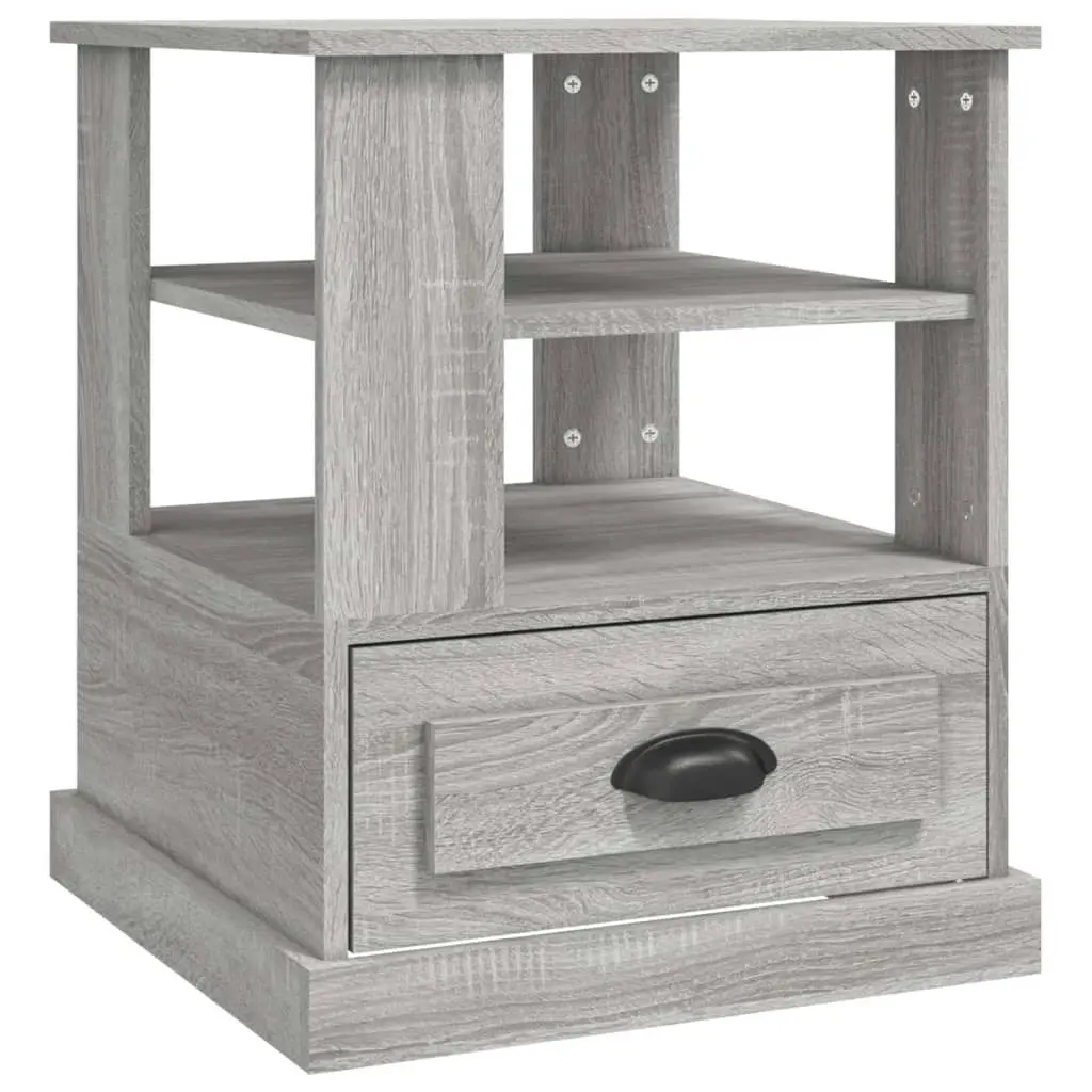 Side Table Grey Sonoma 50x50x60 cm Engineered Wood 816414