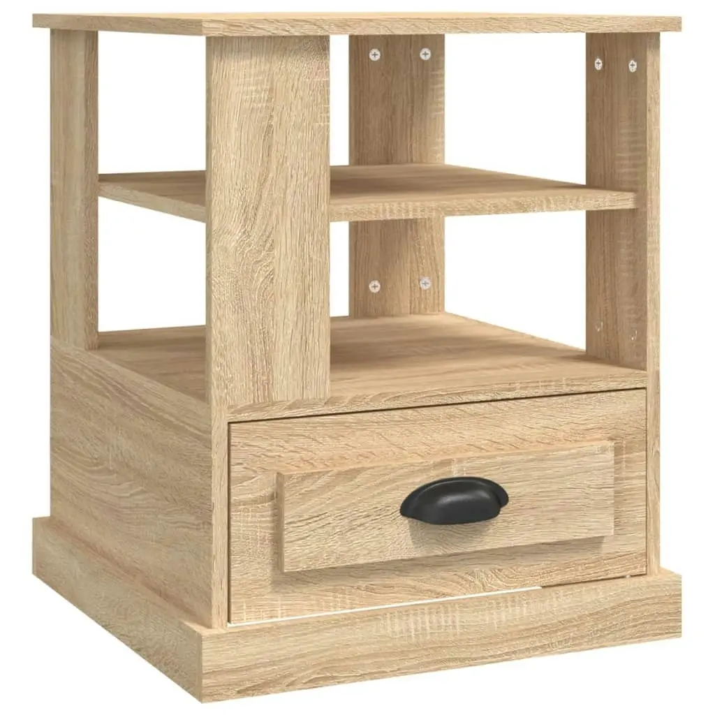 Side Table Sonoma Oak 50x50x60 cm Engineered Wood 816411