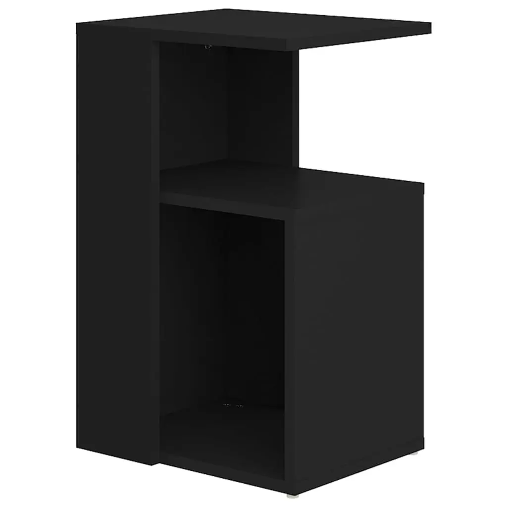 Side Table Black 36x30x56 cm Engineered Wood 802994