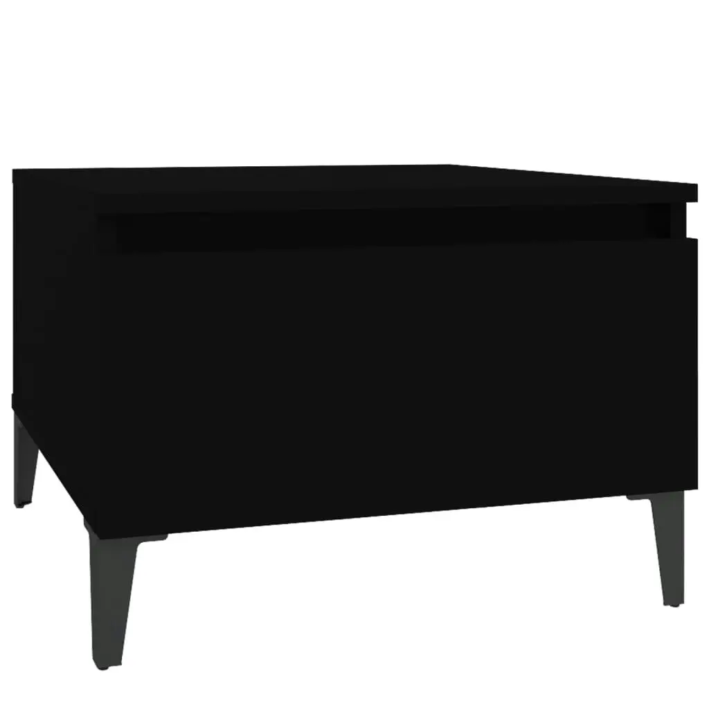 Side Table Black 50x46x35 cm Engineered Wood 819518