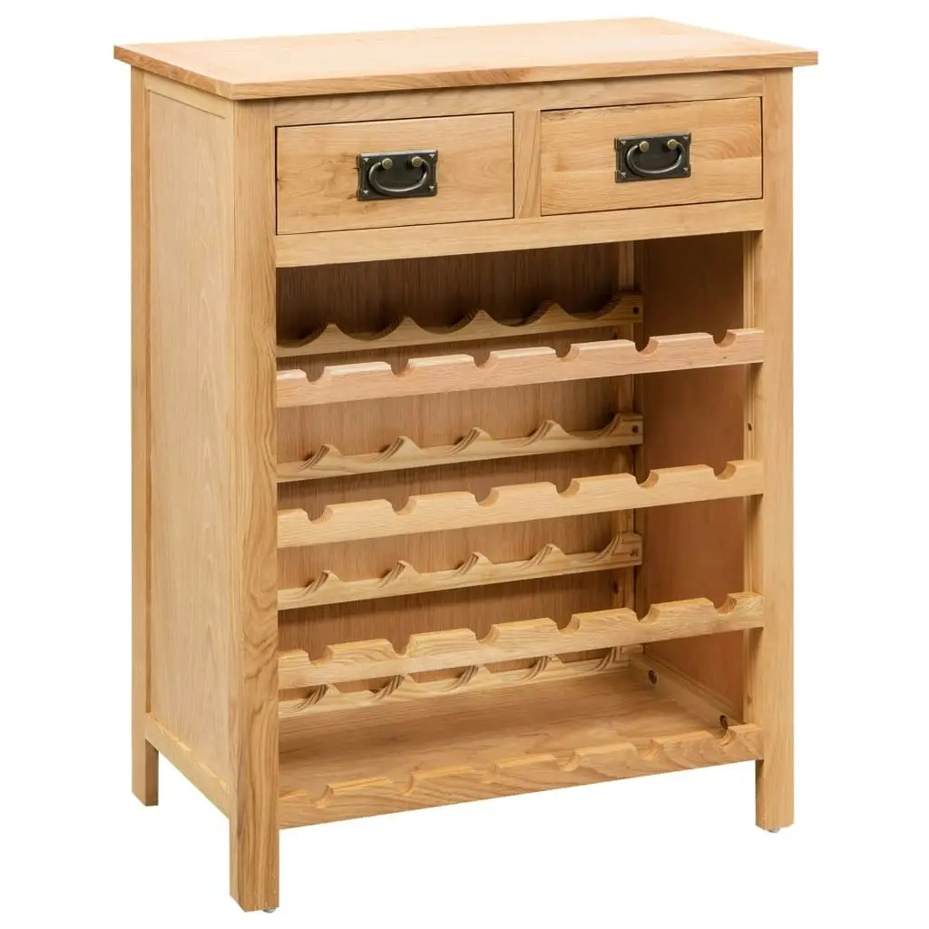 Wine Cabinet 72x32x90 cm Solid Oak Wood 247043