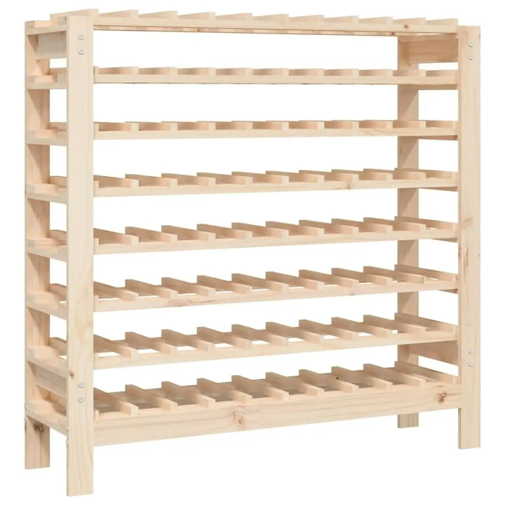 Wine Rack 109.5x30x107.5 cm Solid Wood Pine 822536