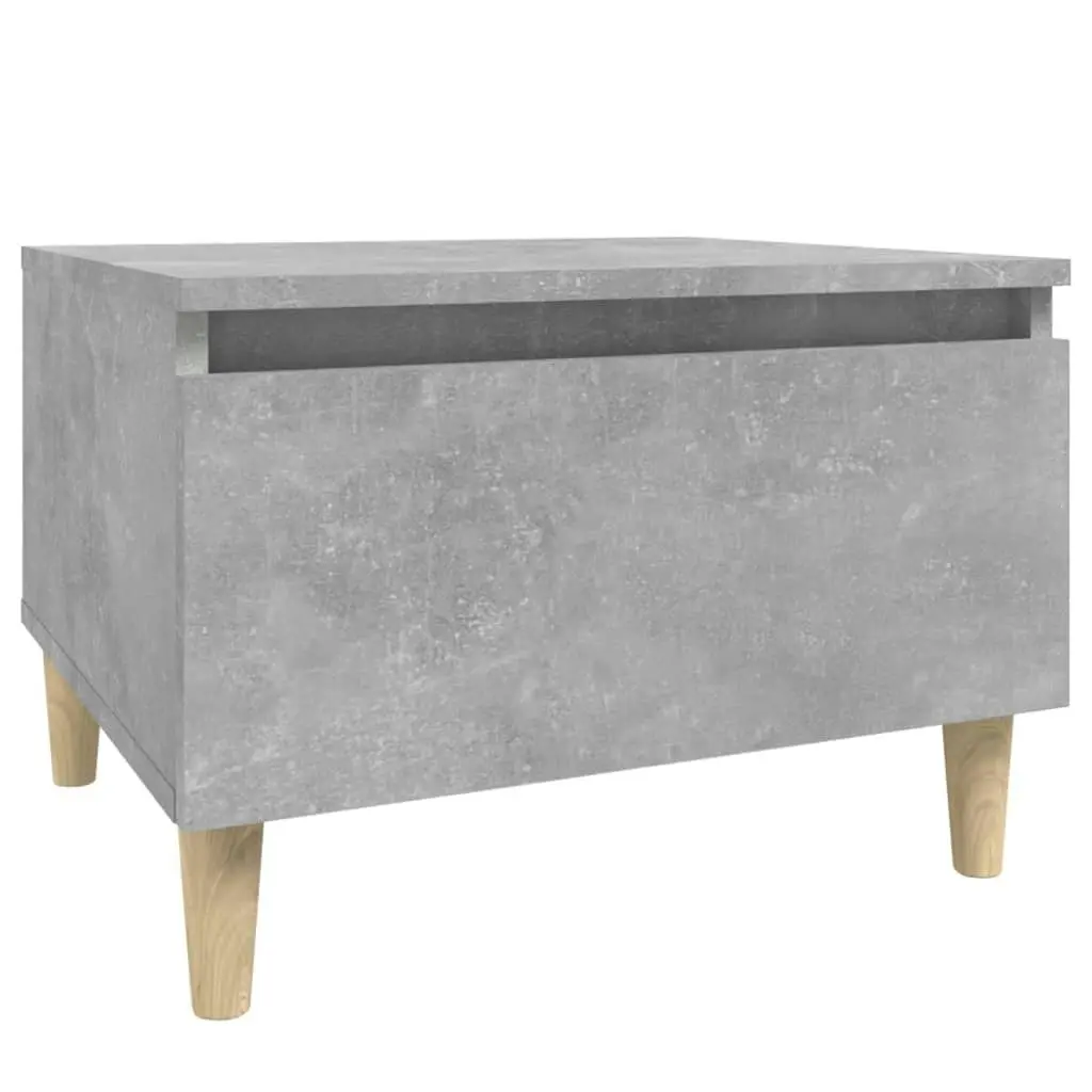 Side Table Concrete Grey 50x46x35 cm Engineered Wood 819508