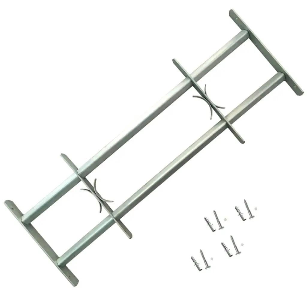 Adjustable Security Grille for Windows with 2 Crossbars 1000-1500 mm 141381