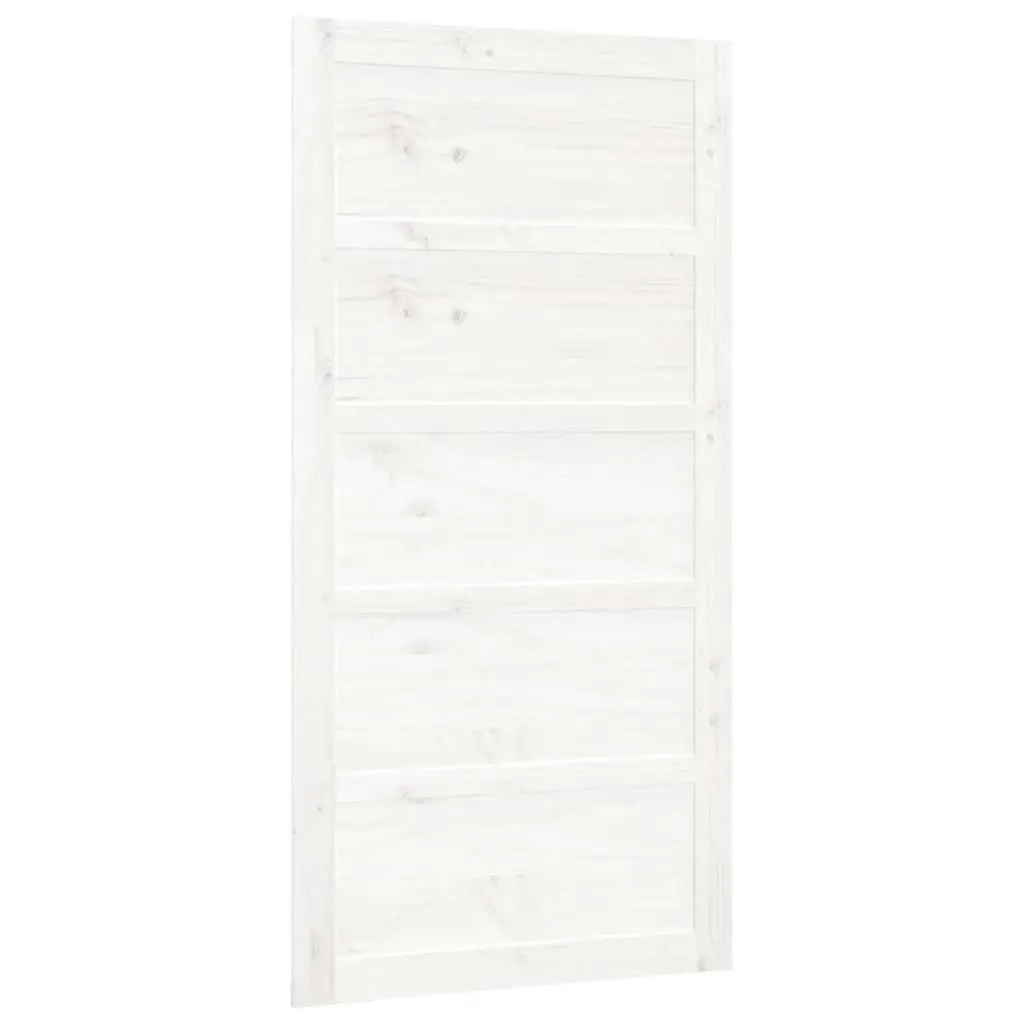 Barn Door White 100x1.8x204.5 cm Solid Wood Pine 824624