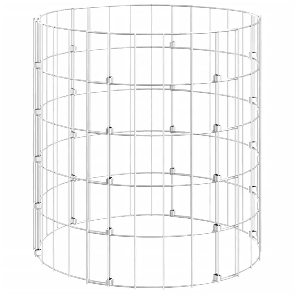 Circular Gabion Pole Galvanised Steel Ø50x50 cm 152015