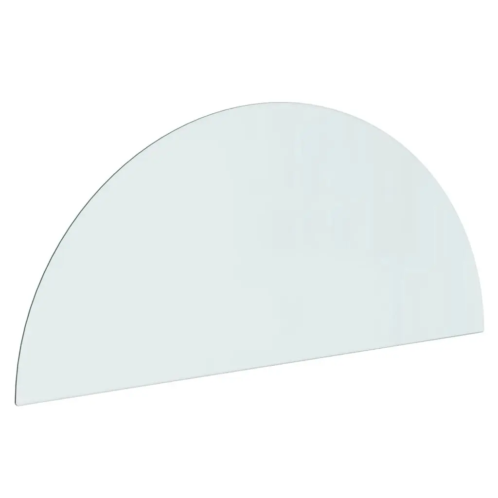 Fireplace Glass Plate Half Round 1200x500 mm 324113