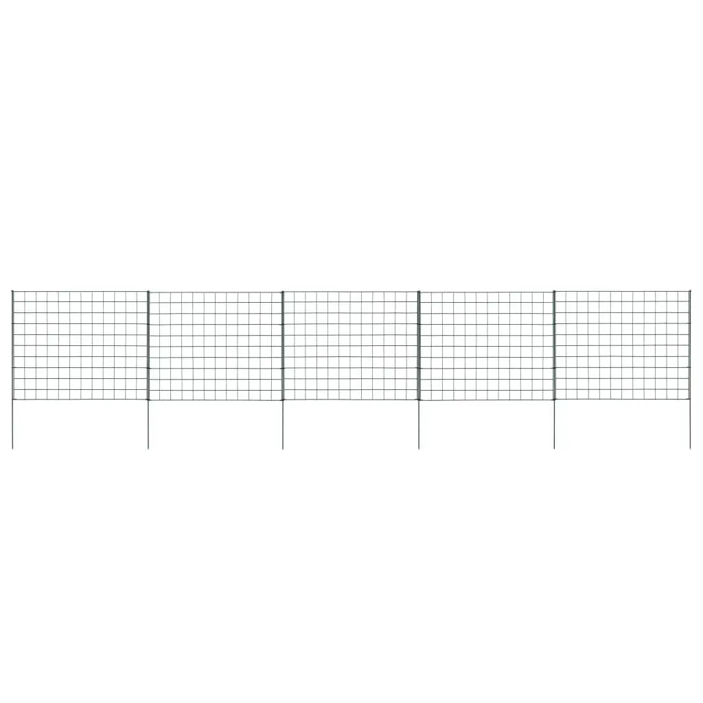 Garden Fence Set 77.5x64 cm Green 146102