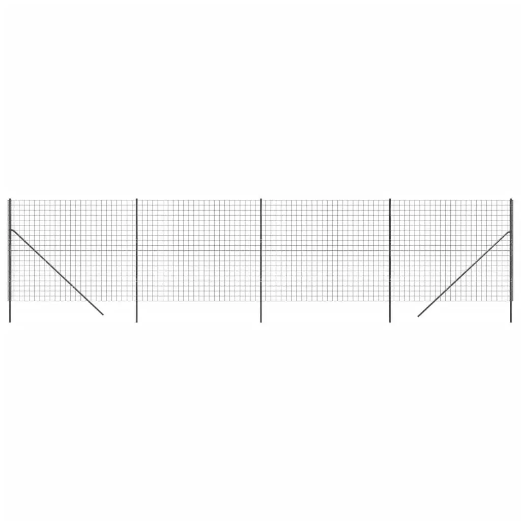 Wire Mesh Fence Anthracite 1.8x10 m Galvanised Steel 154229