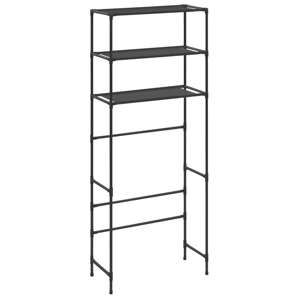 3-Tier Storage Rack over Laundry Machine Black 69x28x169 cm 288330