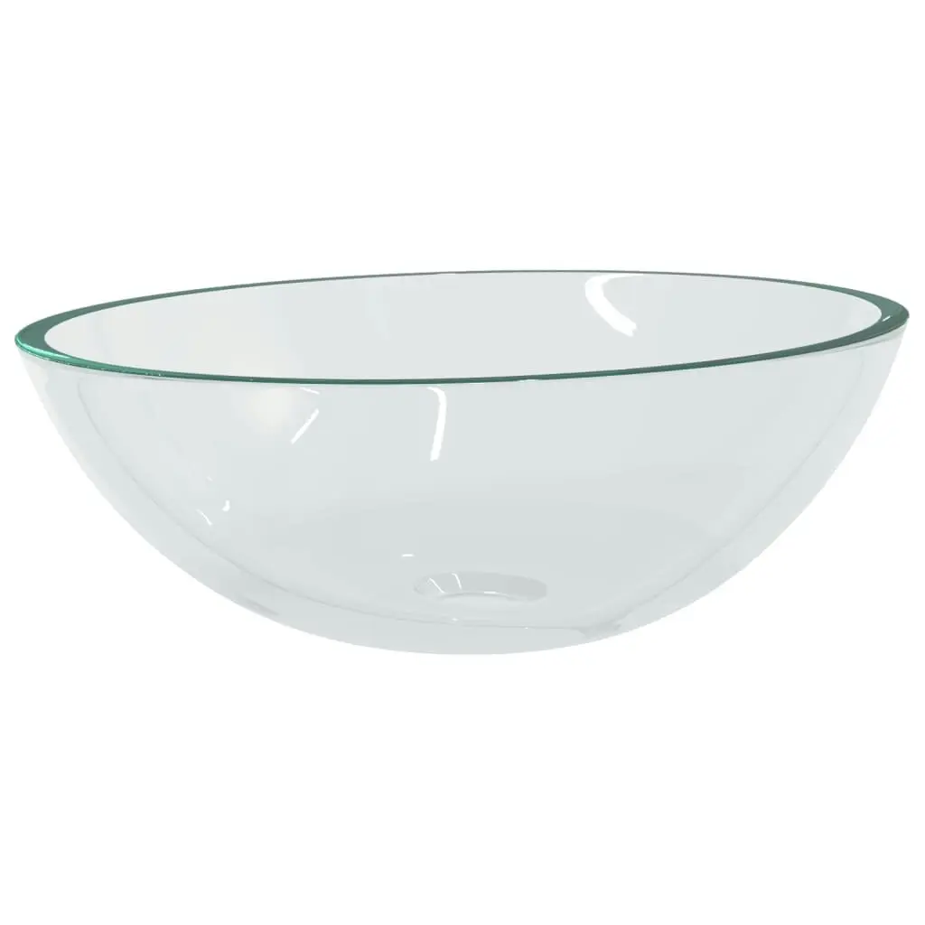 Basin Glass 50x37x14 cm Transparent 345237